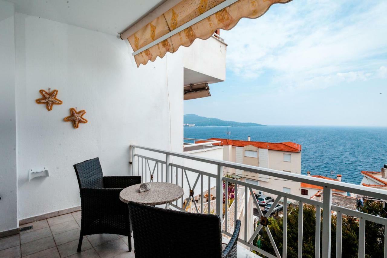 Ferienwohnung Casa Bianca Μεζονέτα Με Θέα Στη Θάλασσα Néos Marmarás Exterior foto